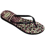 HAVAIANAS SLIM ANIMAL MIX 4147964-0006 ΜΑΥΡΟ