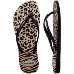 HAVAIANAS SLIM ANIMAL MIX 4147964-0006 ΜΑΥΡΟ