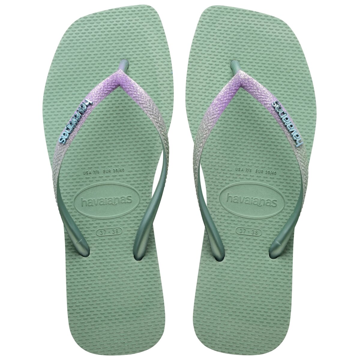 HAVAIANAS SQUARE GLITTER 4148102-3498 ΓΚΡΙ
