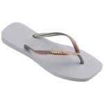 HAVAIANAS SQUARE GLITTER 4148102-3498 ΓΚΡΙ