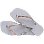 HAVAIANAS SQUARE GLITTER 4148102-3498 ΓΚΡΙ