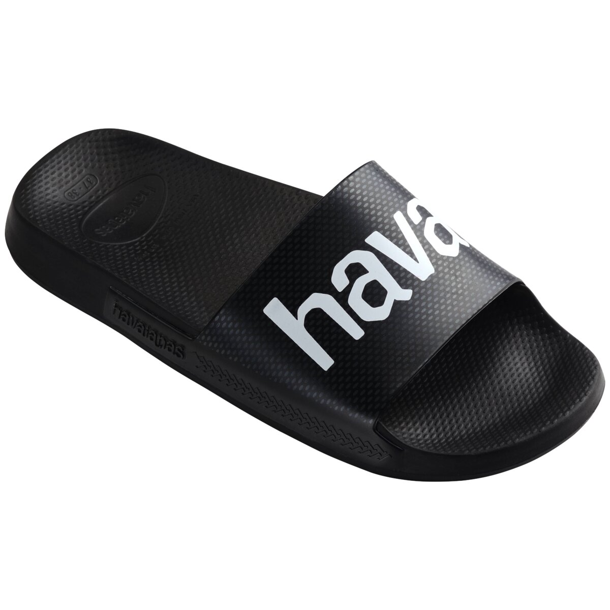 HAVAIANAS SLIDE CLASSIC LOGOMANIA 4148124-0090 ΜΑΥΡΟ