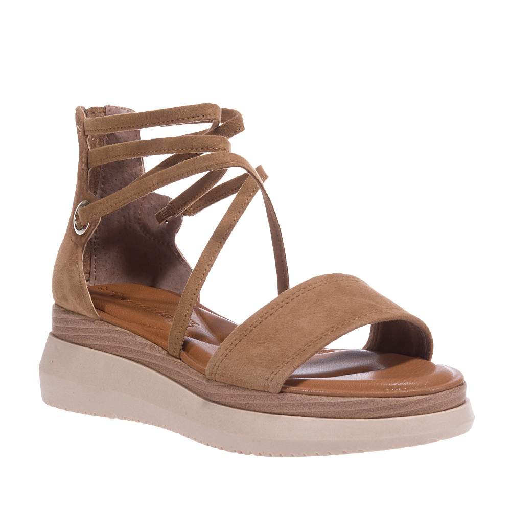 TAMARIS 28307 20 CAMEL SANDALS PLATFORMS Topshoes.gr
