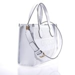 GUESS KATEY PERF SMALL TOTE HWWH8769220 ΤΣΑΝΤΑ ΛΕΥΚΗ