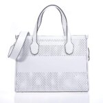 GUESS KATEY PERF SMALL TOTE HWWH8769220 ΤΣΑΝΤΑ ΛΕΥΚΗ