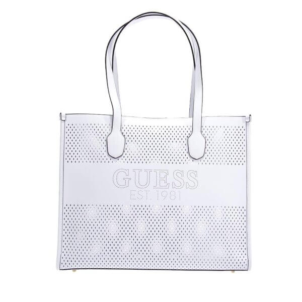 GUESS KATEY PERF TOTE HWWH8769230 ΤΣΑΝΤΑ ΛΕΥΚΗ