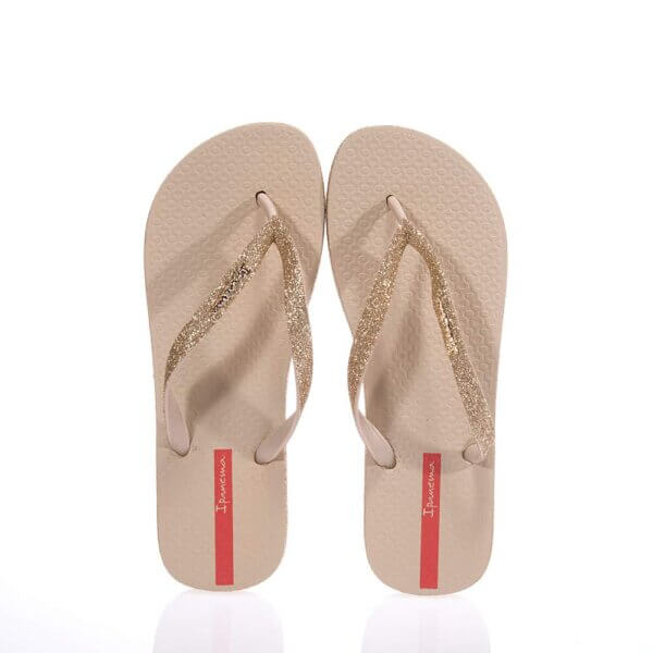 IPANEMA 780-23346 BEIGE GLITTER FLOPS