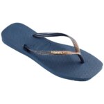 HAVAIANAS SQUARE GLITTER 4148102-0089 ΜΠΛΕ
