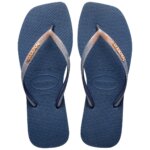 HAVAIANAS SQUARE GLITTER 4148102-0089 ΜΠΛΕ