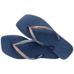 HAVAIANAS SQUARE GLITTER 4148102-0089 ΜΠΛΕ