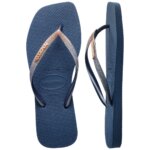 HAVAIANAS SQUARE GLITTER 4148102-0089 ΜΠΛΕ