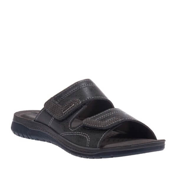 INBLU IDT00111 CHARCOAL SANDALS WITH VELCRO