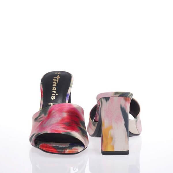 TAMARIS 27262-20 ΜΑΥΡΑ FLORAL MULES