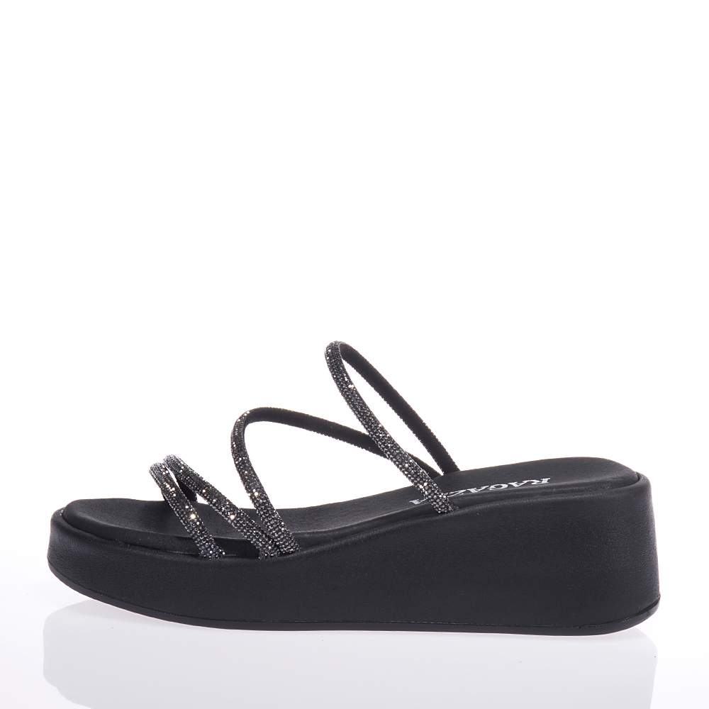 RAGAZZA 01132 BLACK MULES WITH STRASS Topshoes.gr