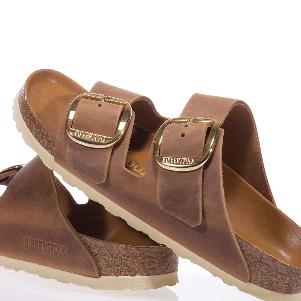 BIRKENSTOCK ARIZONA BIG BUCKLE 1011073 CAMEL SLIDES Topshoes.gr