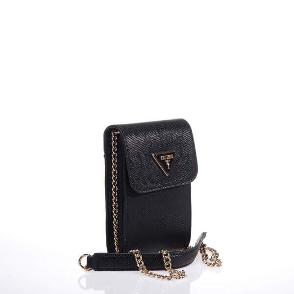 GUESS NOELLE HWBG7879810 CROSSBODY PHONE BAG ΑΝΘΡΑΚΙ
