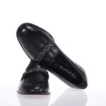 TAMARIS 24208-41 ΜΑΥΡΑ LOAFERS ΔΕΡΜΑΤΙΝΑ