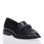 TAMARIS 24208-41 ΜΑΥΡΑ LOAFERS ΔΕΡΜΑΤΙΝΑ