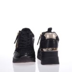 TAMARIS 23703-41 ΜΑΥΡΑ SNEAKERS ΜΕ ΠΛΑΤΦΟΡΜΑ