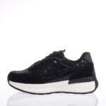 TAMARIS 23777-41 ΜΑΥΡΑ SNEAKERS ΜΕ ΠΑΓΙΕΤΕΣ