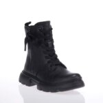 GEOX J36HVG ΜΑΥΡΑ ΜΠΟΤΑΚΙΑ BIKER