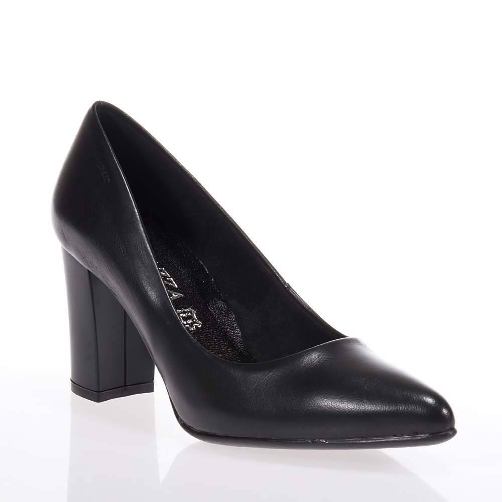 RAGAZZA WOMEN S LEATHER HEELS BLACK Topshoes.gr
