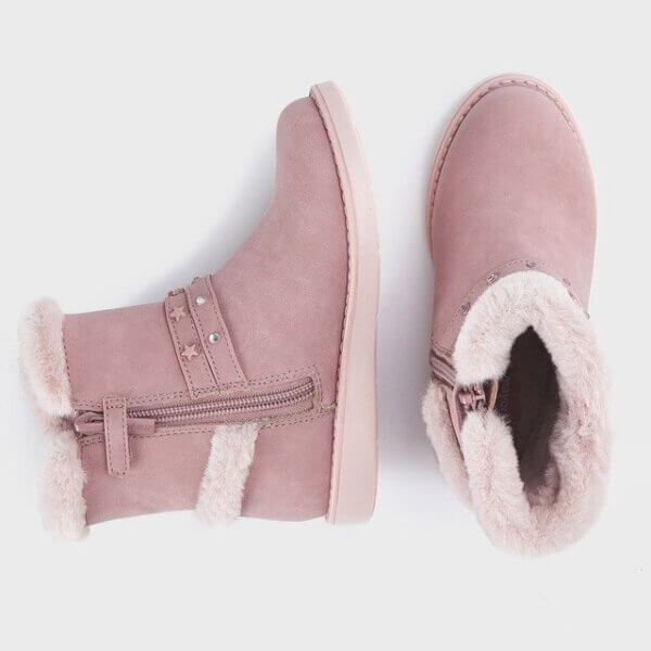 MAYORAL 46403 BOOTS WITH PINK FUR