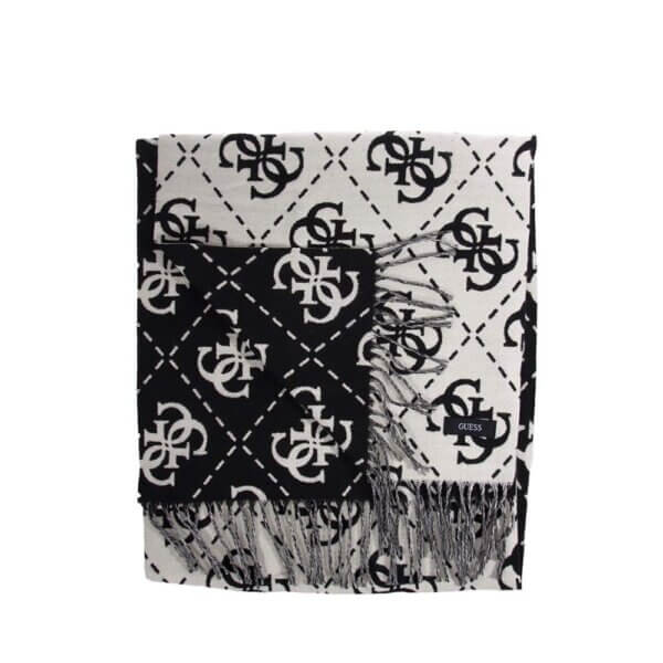 GUESS ACCESSORIES SCARF AW9967POL03 ΜΑΥΡΟ