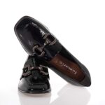 TAMARIS ΓΥΝΑΙΚΕΙΑ LOAFERS ΜΕ ΤΑΚΟΥΝΙ ΜΑΥΡΑ