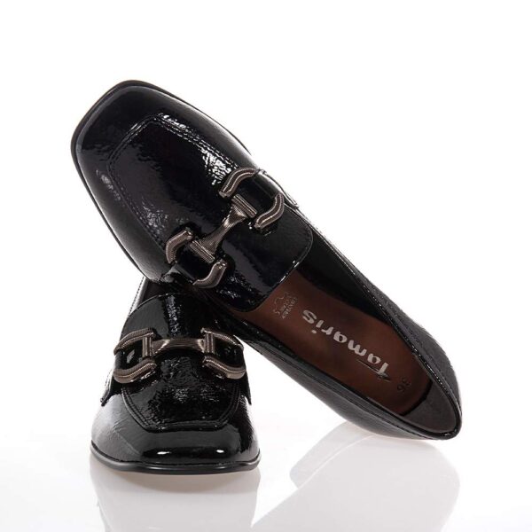 TAMARIS ΓΥΝΑΙΚΕΙΑ LOAFERS ΜΕ ΤΑΚΟΥΝΙ ΜΑΥΡΑ