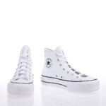 CONVERSE ALL STAR LIFT 561676C ΛΕΥΚΑ ΔΕΡΜΑΤΙΝΑ ΜΠΟΤΑΚΙΑ