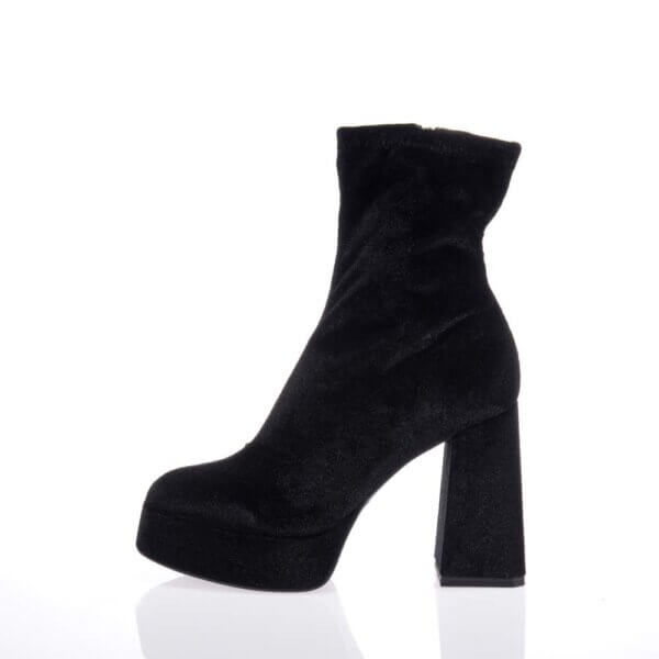 TAMARIS 25064-41 BLACK VELVET BOOTS