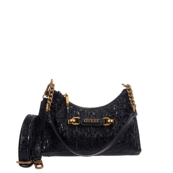 GUESS AVETA MINI HWGB8987730 CROSSBODY ΤΣΑΝΤΑ ΜΑΥΡΗ