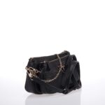 GUESS NOELLE ΓΥΝΑΙΚΕΙΑ ΤΣΑΝΤΑ DOUBLE POUCH ΜΑΥΡΗ