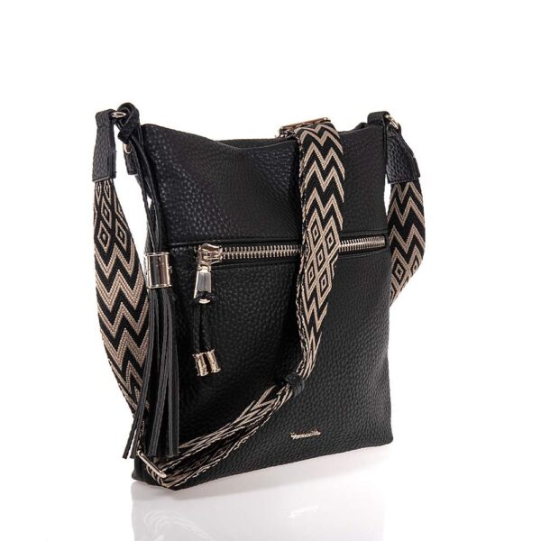 TAMARIS CARISSA ΓΥΝΑΙΚΕΙΑ ΤΣΑΝΤΑ CROSSBODY ΜΑΥΡΗ