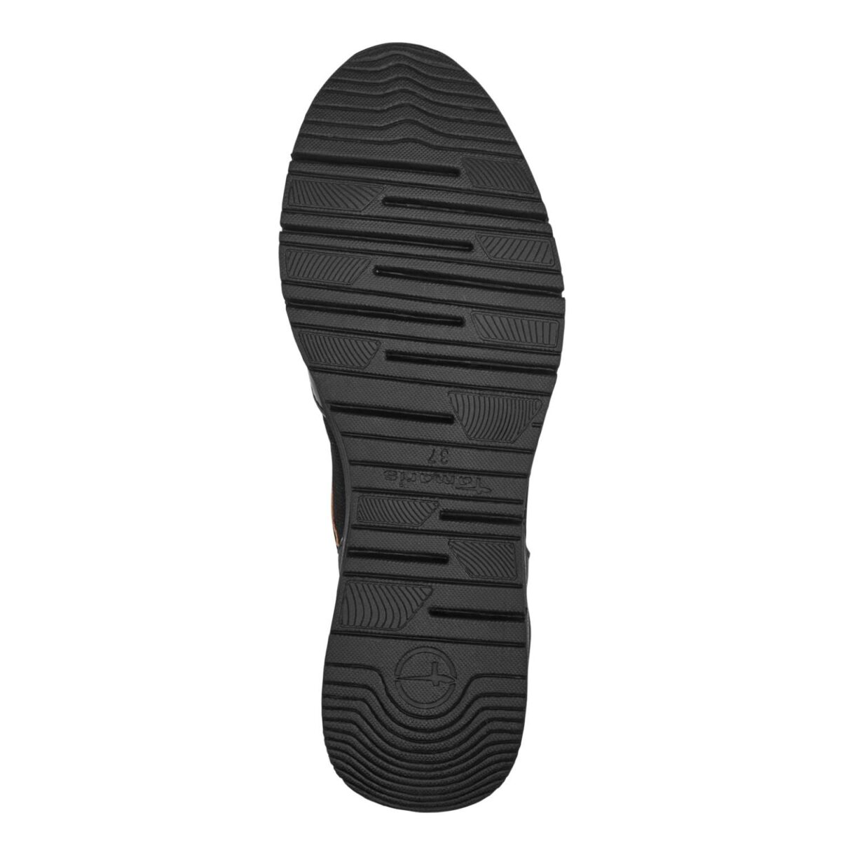 TAMARIS VEGAN ΓΥΝΑΙΚΕΙΑ ΜΑΥΡΑ-ΧΡΥΣΑ SNEAKERS