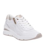 TAMARIS 23761-42 ΛΕΥΚΑ SNEAKERS ΔΕΡΜΑΤΙΝΑ