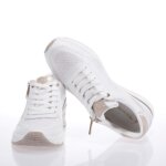 TAMARIS 23761-42 ΛΕΥΚΑ SNEAKERS ΔΕΡΜΑΤΙΝΑ