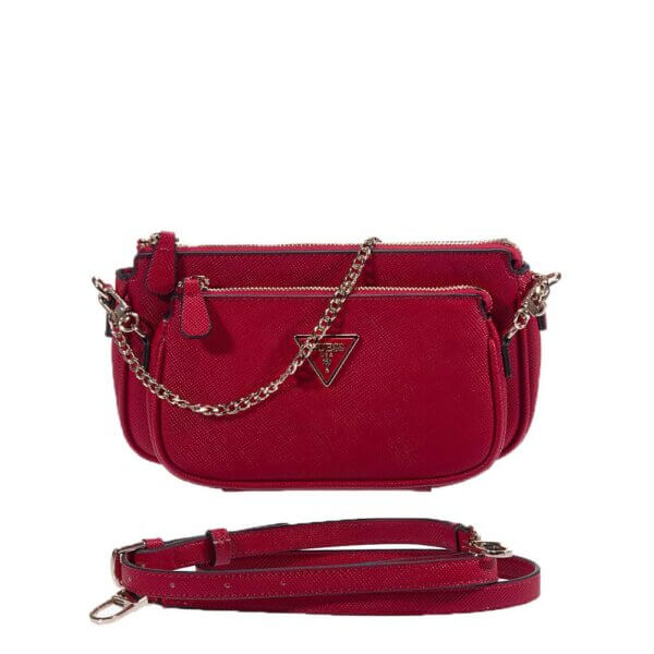GUESS NOELLE HWZG7879710 DOUBLE POUCH RED