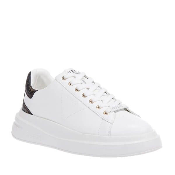 GUESS ELBA FMPVIBLEA12 WHITE-BROWN SNEAKERS