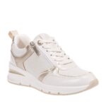 TAMARIS VEGAN ΓΥΝΑΙΚΕΙΑ ΕΚΡΟΥ-ΧΡΥΣΑ SNEAKERS