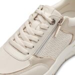 TAMARIS VEGAN ΓΥΝΑΙΚΕΙΑ ΕΚΡΟΥ-ΧΡΥΣΑ SNEAKERS
