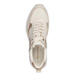 TAMARIS VEGAN ΓΥΝΑΙΚΕΙΑ ΕΚΡΟΥ-ΧΡΥΣΑ SNEAKERS