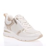 TAMARIS VEGAN ΓΥΝΑΙΚΕΙΑ ΕΚΡΟΥ-ΧΡΥΣΑ SNEAKERS