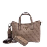 GUESS LATONA MINI ΓΥΝΑΙΚΕΙΑ ΤΣΑΝΤΑ ΧΕΙΡΟΣ ΜΠΕΖ