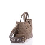 GUESS LATONA MINI ΓΥΝΑΙΚΕΙΑ ΤΣΑΝΤΑ ΧΕΙΡΟΣ ΜΠΕΖ