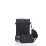 GUESS LATONA HWSG9211810 CROSSBODY PHONE BAG ΑΝΘΡΑΚΙ