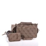 GUESS LATONA MINI ΓΥΝΑΙΚΕΙΑ ΤΣΑΝΤΑ ΧΕΙΡΟΣ ΜΠΕΖ
