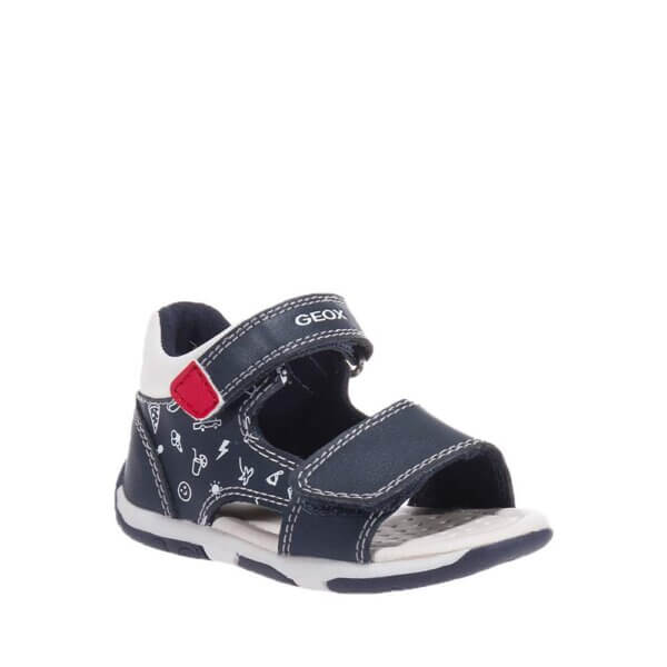 GEOX B450XB SANDALS WITH VELCRO BLUE