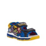 GEOX J450QC AVENGERS ΠΕΔΙΛΑ ΜΕ ΦΩΤΑΚΙΑ ΜΑΥΡΟ-ΜΠΛΕ